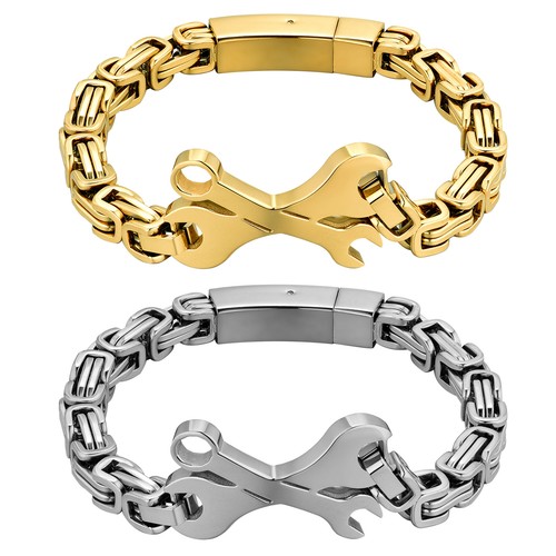 Bracciale uomo punk pesante - bracciale,